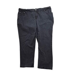 JMS‎ Jeans Women's 26W Petite Black Denim Straight Leg Stretch Boot Cut 30360P